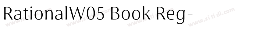 RationalW05 Book Reg字体转换